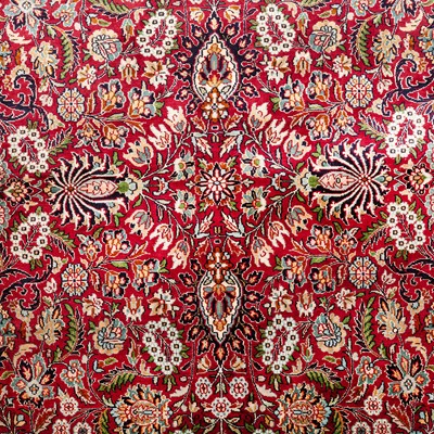 Lot 27 - An extremely fine silk Indian carpet