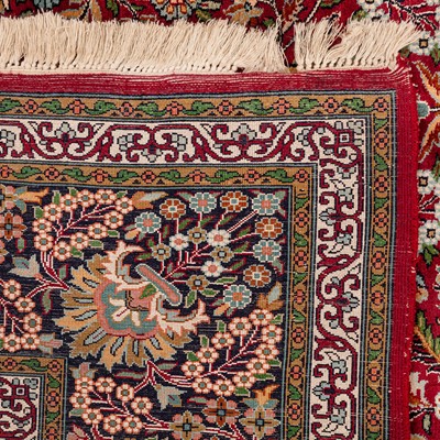 Lot 27 - An extremely fine silk Indian carpet