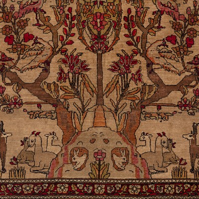 Lot 96 - A pair of fine antique Isfahan prayer rugs, central Persia