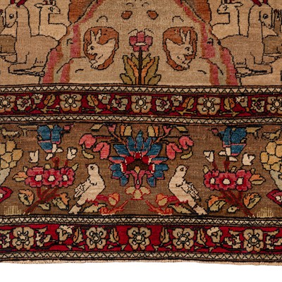 Lot 96 - A pair of fine antique Isfahan prayer rugs, central Persia