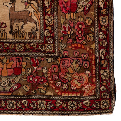 Lot 96 - A pair of fine antique Isfahan prayer rugs, central Persia