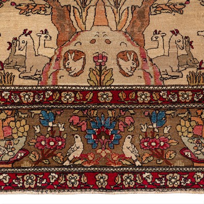 Lot 96 - A pair of fine antique Isfahan prayer rugs, central Persia