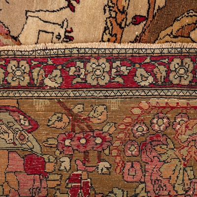 Lot 96 - A pair of fine antique Isfahan prayer rugs, central Persia