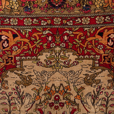Lot 96 - A pair of fine antique Isfahan prayer rugs, central Persia
