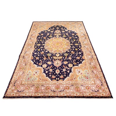 Lot 28 - A very fine pat silk Tabriz carpet, north-west Persia