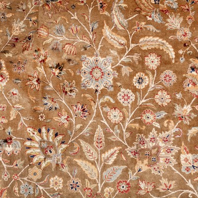 Lot 44 - A fine part silk Indo-Tabriz carpet