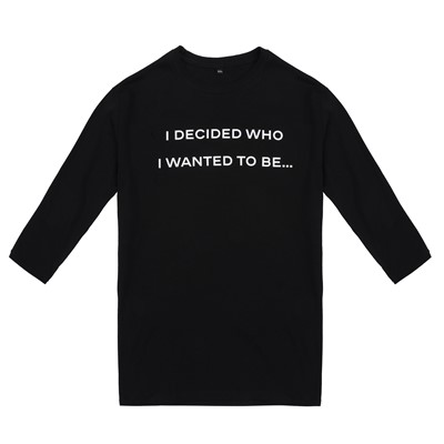 Lot 329 - Chanel Black Slogan Long Sleeve T Shirt - Size XXL