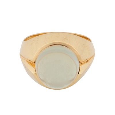 Lot 190 - Knud V Andersen for Anton Michelsen | A star moonstone single stone ring