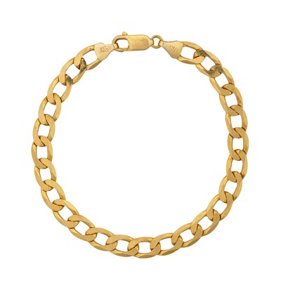 Lot 170 - A curb link bracelet