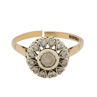 Lot 163 - A paste halo ring, circa 1992