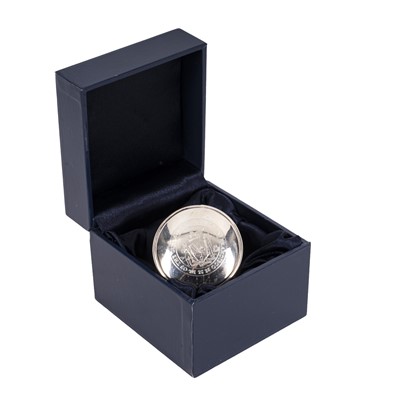 Lot 369 - Silver plated bottle stoppper