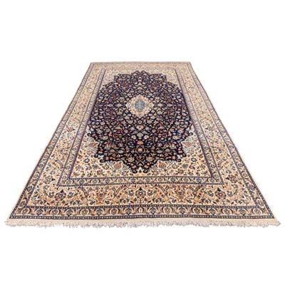 Lot 45 - A very fine part silk Nain carpet, central Persia