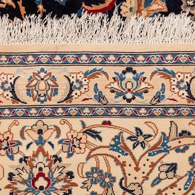 Lot 45 - A very fine part silk Nain carpet, central Persia