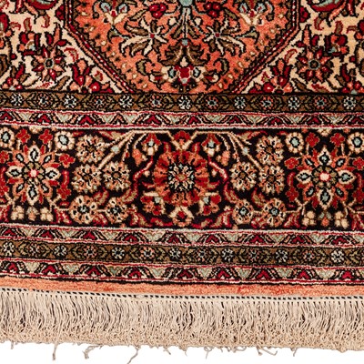 Lot 17 - An extremely fine silk Qum rug, central Persia