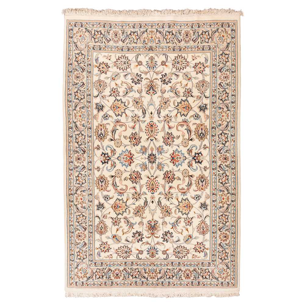 Lot 10 - A fine part silk Kashan rug, central Persia