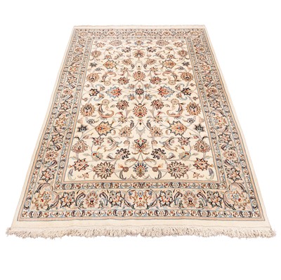 Lot 10 - A fine part silk Kashan rug, central Persia