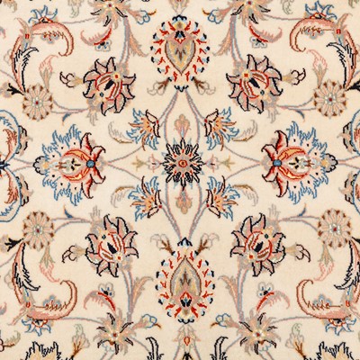 Lot 10 - A fine part silk Kashan rug, central Persia