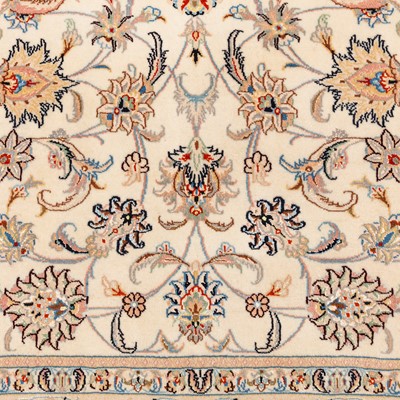 Lot 10 - A fine part silk Kashan rug, central Persia