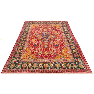 Lot 18 - A fine North Indian carpet of Safavid design