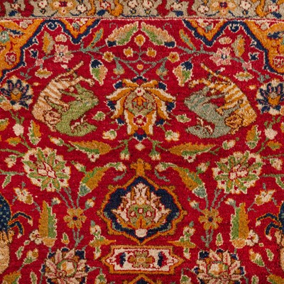 Lot 18 - A fine North Indian carpet of Safavid design