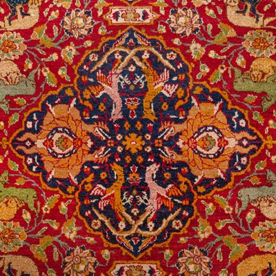 Lot 18 - A fine North Indian carpet of Safavid design