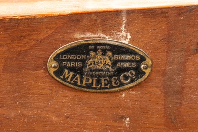 Lot 34 - A late Victorian figured walnut extending dining table by Maple & Co.
