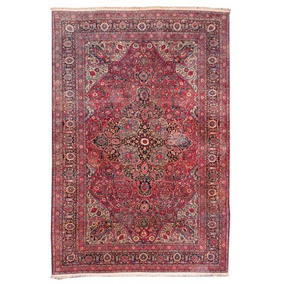 Lot 97 - A large antique fine Yezd carpet, south Persia