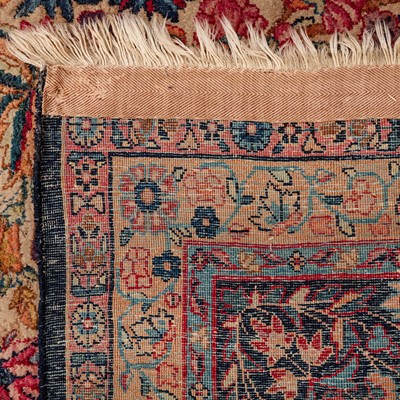 Lot 67 - An antique Kirman Laver carpet, south Persia