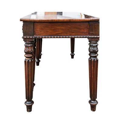 Lot 22 - A George the IV mahogany serving table, in the manner of Gillows