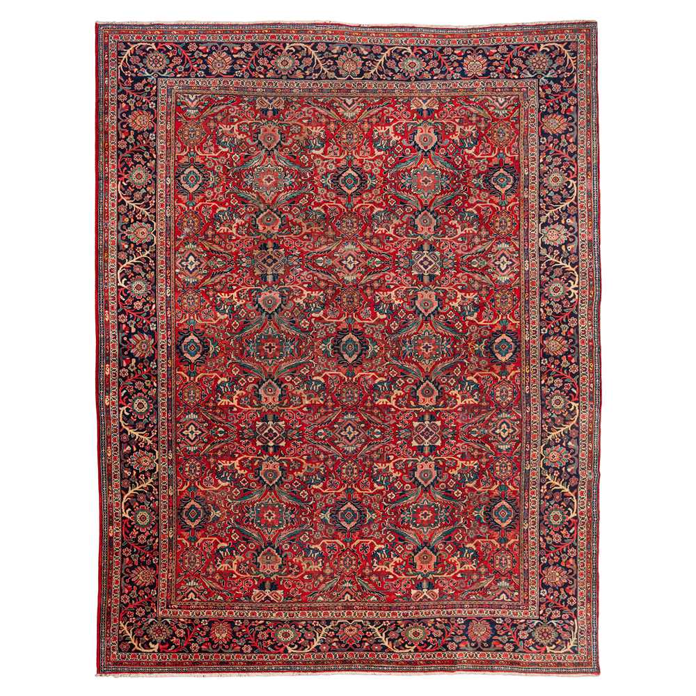Lot 51 - An antique Mahal carpet, west Persia