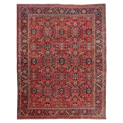 Lot 51 - An antique Mahal carpet, west Persia