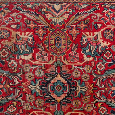 Lot 51 - An antique Mahal carpet, west Persia