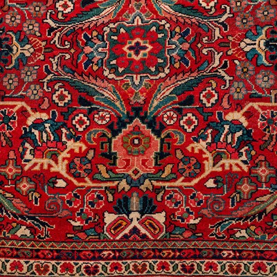 Lot 51 - An antique Mahal carpet, west Persia