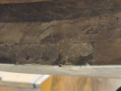 Lot 13 - A French empire style marble topped gueridon