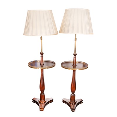 Lot 85 - Vaughan (attributed), A pair of Regency style mahogany lamp tables