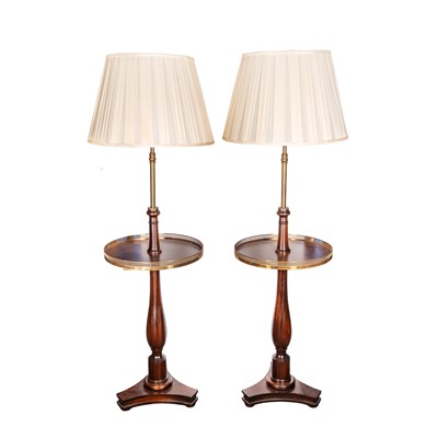 Lot 85 - Vaughan (attributed), A pair of Regency style mahogany lamp tables