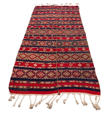 Lot 38 - An antique Shahsavan flat weave carpet, north-west Persia