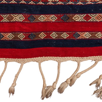 Lot 38 - An antique Shahsavan flat weave carpet, north-west Persia