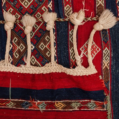 Lot 38 - An antique Shahsavan flat weave carpet, north-west Persia