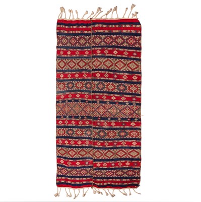 Lot 38 - An antique Shahsavan flat weave carpet, north-west Persia