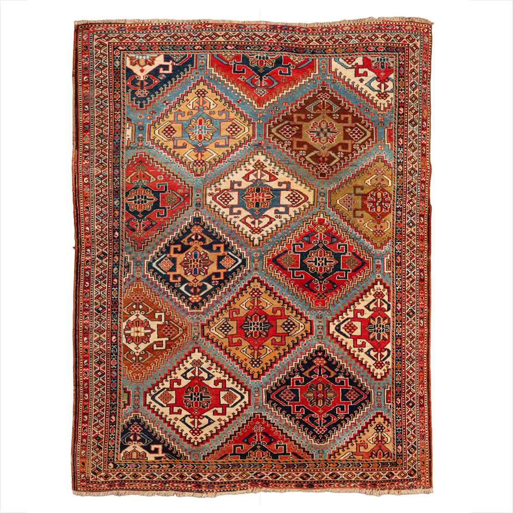 Lot 39 - An antique Qashqai small carpet, south-west Persia