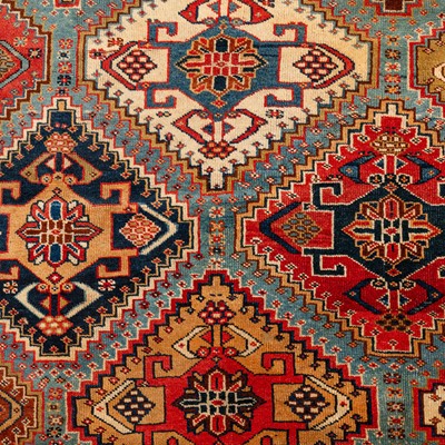 Lot 39 - An antique Qashqai small carpet, south-west Persia