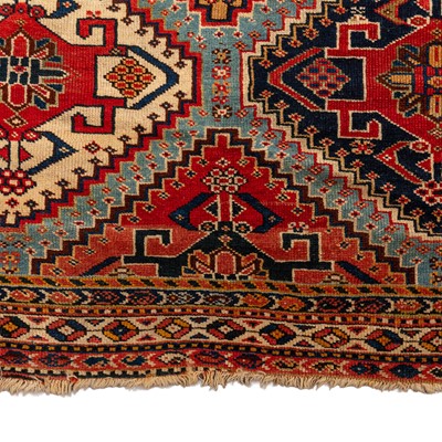 Lot 39 - An antique Qashqai small carpet, south-west Persia