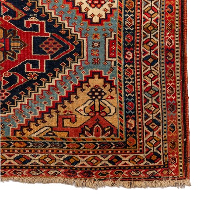 Lot 39 - An antique Qashqai small carpet, south-west Persia