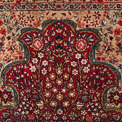 Lot 22 - A fine Kirman prayer rug, south Persia