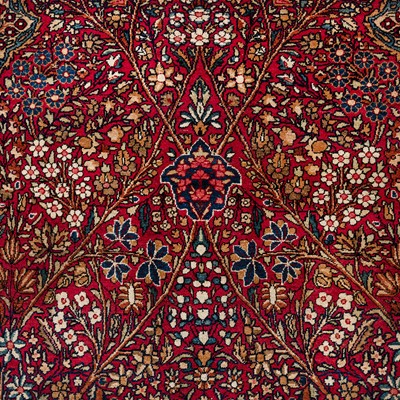 Lot 22 - A fine Kirman prayer rug, south Persia