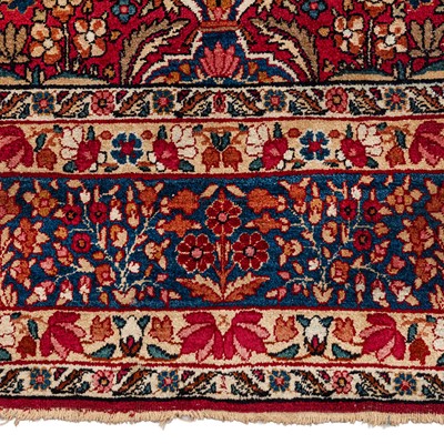Lot 22 - A fine Kirman prayer rug, south Persia
