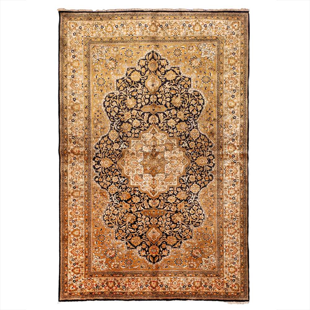Lot 32 - A very fine silk Qum rug, central Persia