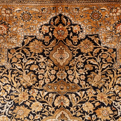 Lot 32 - A very fine silk Qum rug, central Persia