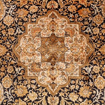 Lot 32 - A very fine silk Qum rug, central Persia